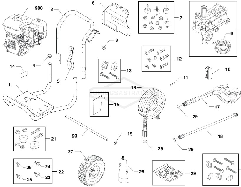 Husqvarna 3200 psi model 020755-0 power washer replacement parts & manual